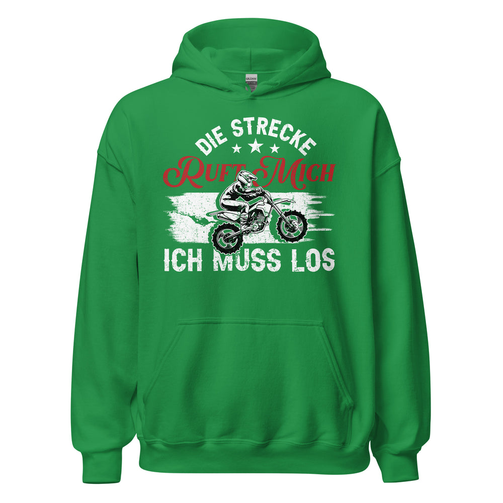 Motocross Kapuzenpullover - Die Strecke ruft, ich muss los!