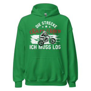 Motocross Kapuzenpullover - Die Strecke ruft, ich muss los!