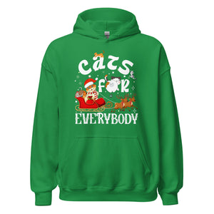Cats for everybody Hoodie - Weihnachten Katzen Kapuzenpullover