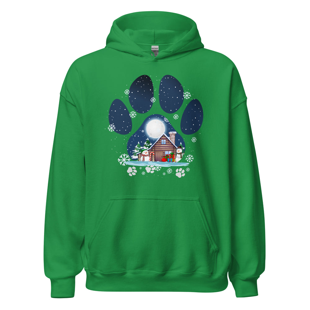 Christmas Paw Hoodie - Weihnachts Pfote Design Kapuzenpullover