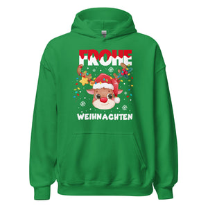 Frohe Weihnachten! Süßes Rentier Hoodie - Festlicher Kapuzenpullover für winterlichen Charme