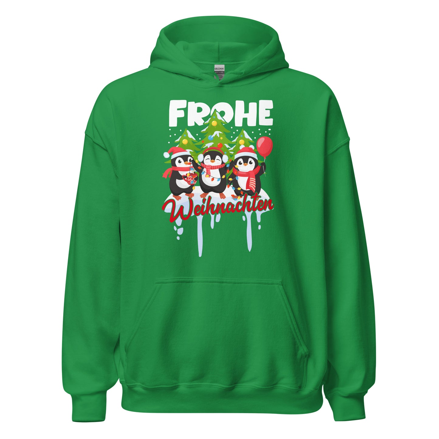 Frohe Weihnachten! Lustige Pinguine Hoodie - Festlicher Kapuzenpullover für fröhliche Tage