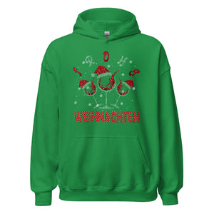 Frohe Weihnachten! Weinliebhaber Hoodie - Festlicher Kapuzenpullover für genussvolle Tage