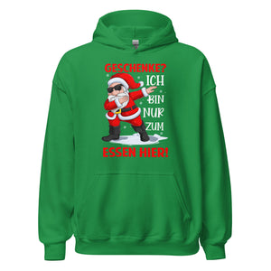 Geschenke Hoodie - Essen hier! Weihnachten Fun Kapuzenpullover