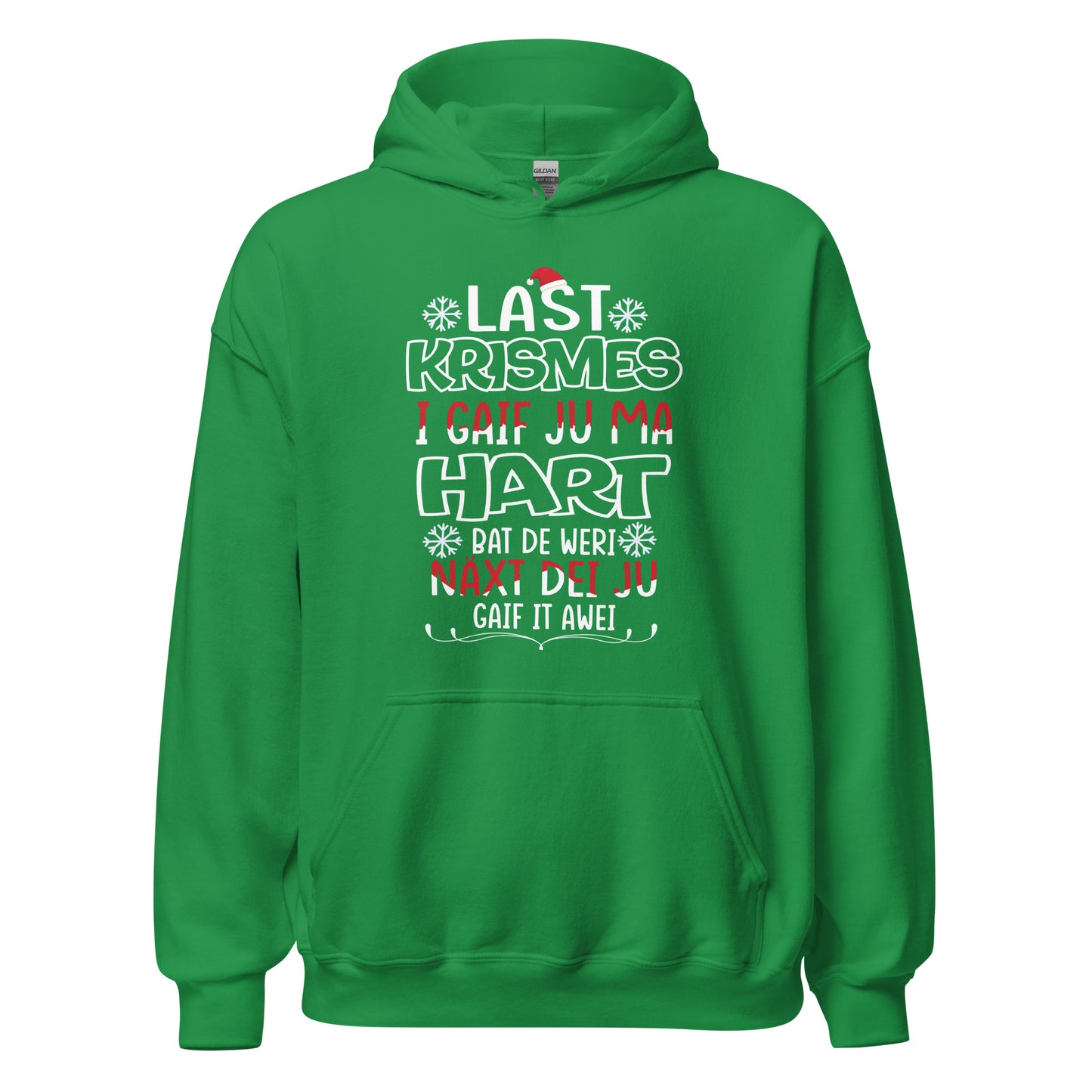 Funny Weihnachts-Hoodie: 'Last Christmas' Typo Edition