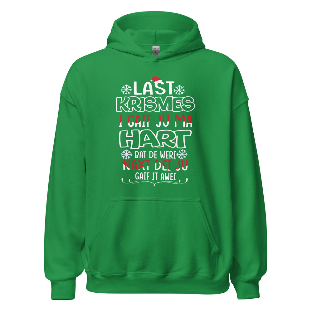 Funny Weihnachts-Hoodie: 'Last Christmas' Typo Edition