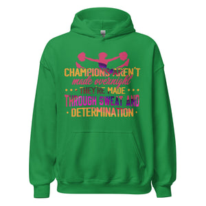 Champions entstehen nicht über Nacht: Hoodie für echte Cheerleading Fans!