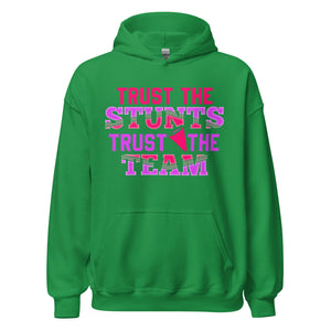 Hoodie mit Motiv: Vertraue den STUNTS, Vertraue dem TEAM! Cheerleader Style