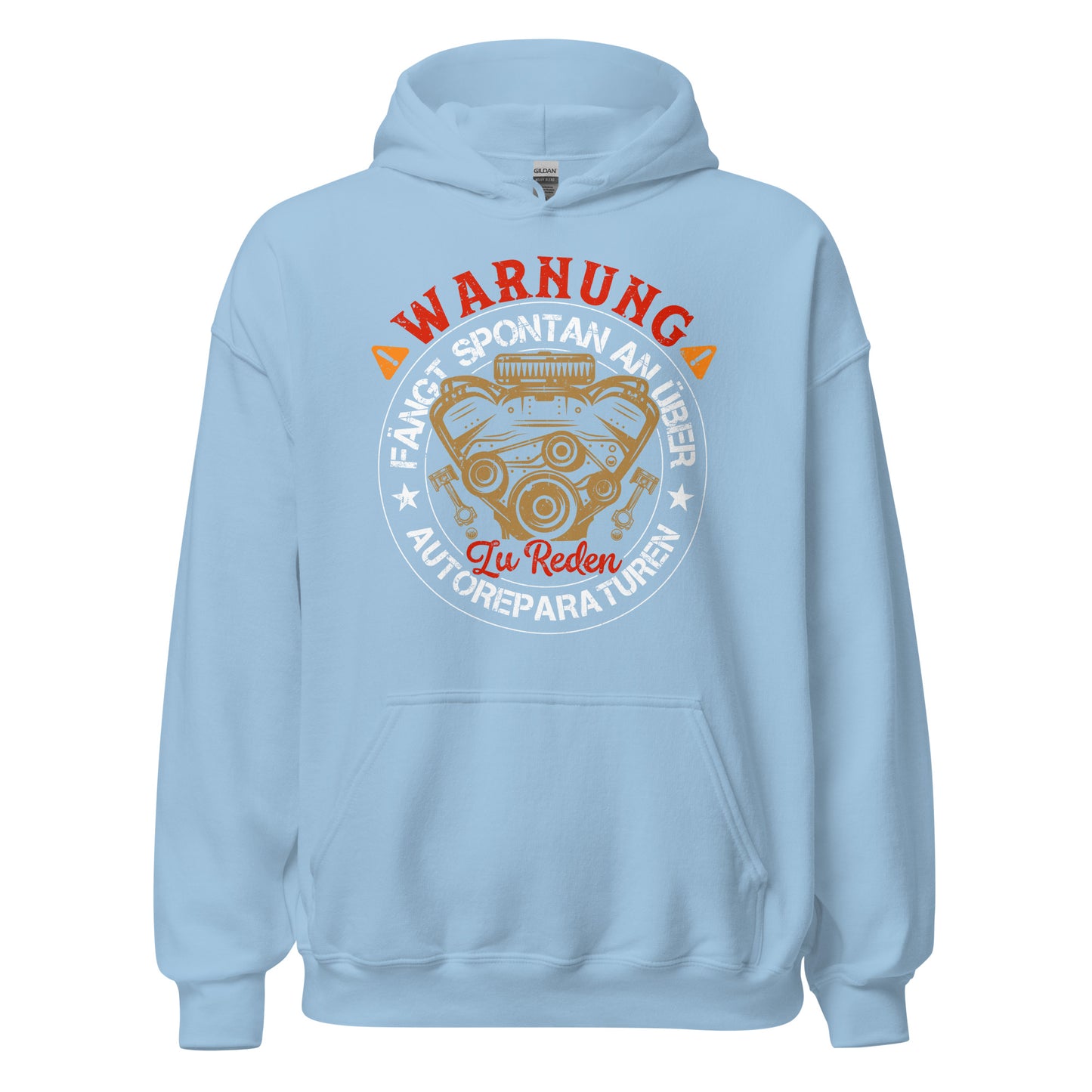 Warnung, spricht einfach so über Autoreparaturen Hoodie | Stylischer Kapuzenpullover für Autoliebhaber