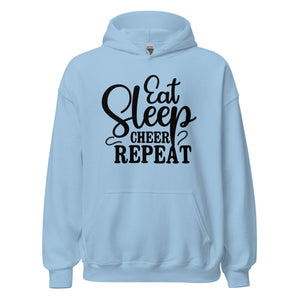 Eat Sleep Cheer Repeat Hoodie - Cooler Kapuzenpullover für Cheerleader