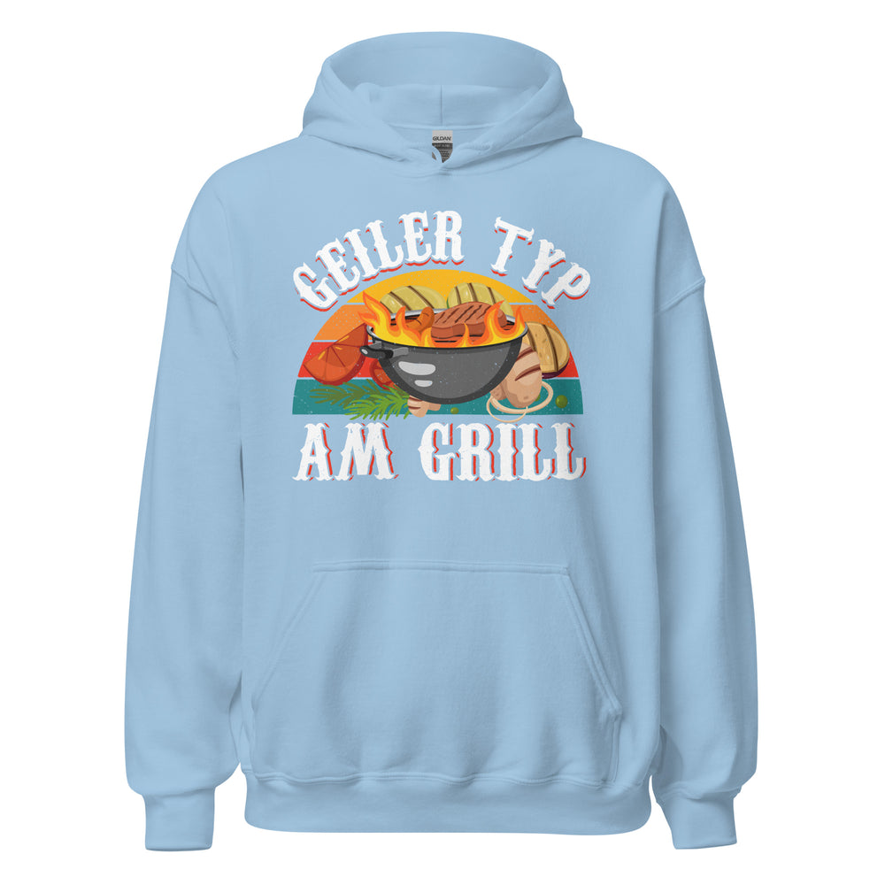 Cooler Grill-Kapuzenpullover | Spruch: "Geiler Typ am Grill!"