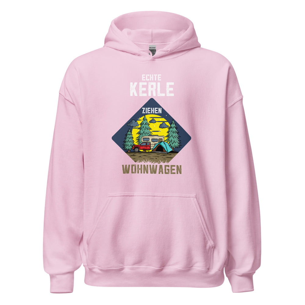 Hochwertiger Hoodie mit dem Spruch "ECHTE Kerle ziehen ganze Wohnwagen!" - Jetzt erhältlich!