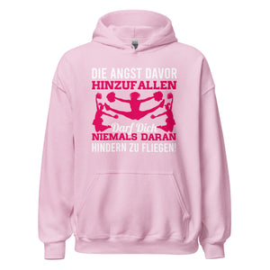 Fliegen trotz der Angst Hoodie - Inspirierender Kapuzenpullover