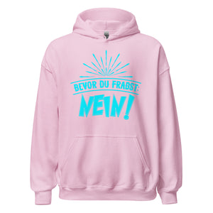 Cooler Hoodie mit Spruch "Bevor du fragst. NEIN" für selbstbewusste Statements