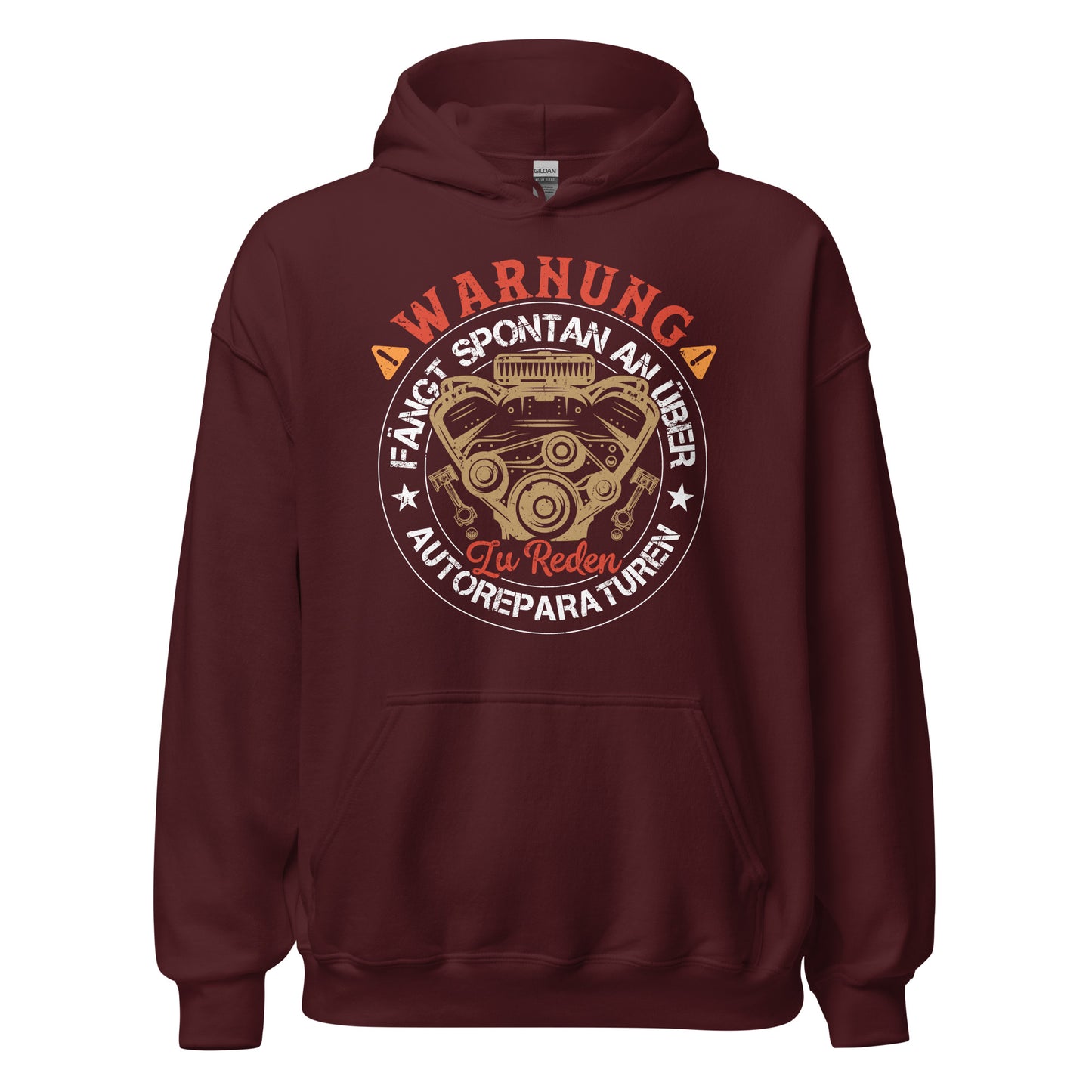 Warnung, spricht einfach so über Autoreparaturen Hoodie | Stylischer Kapuzenpullover für Autoliebhaber