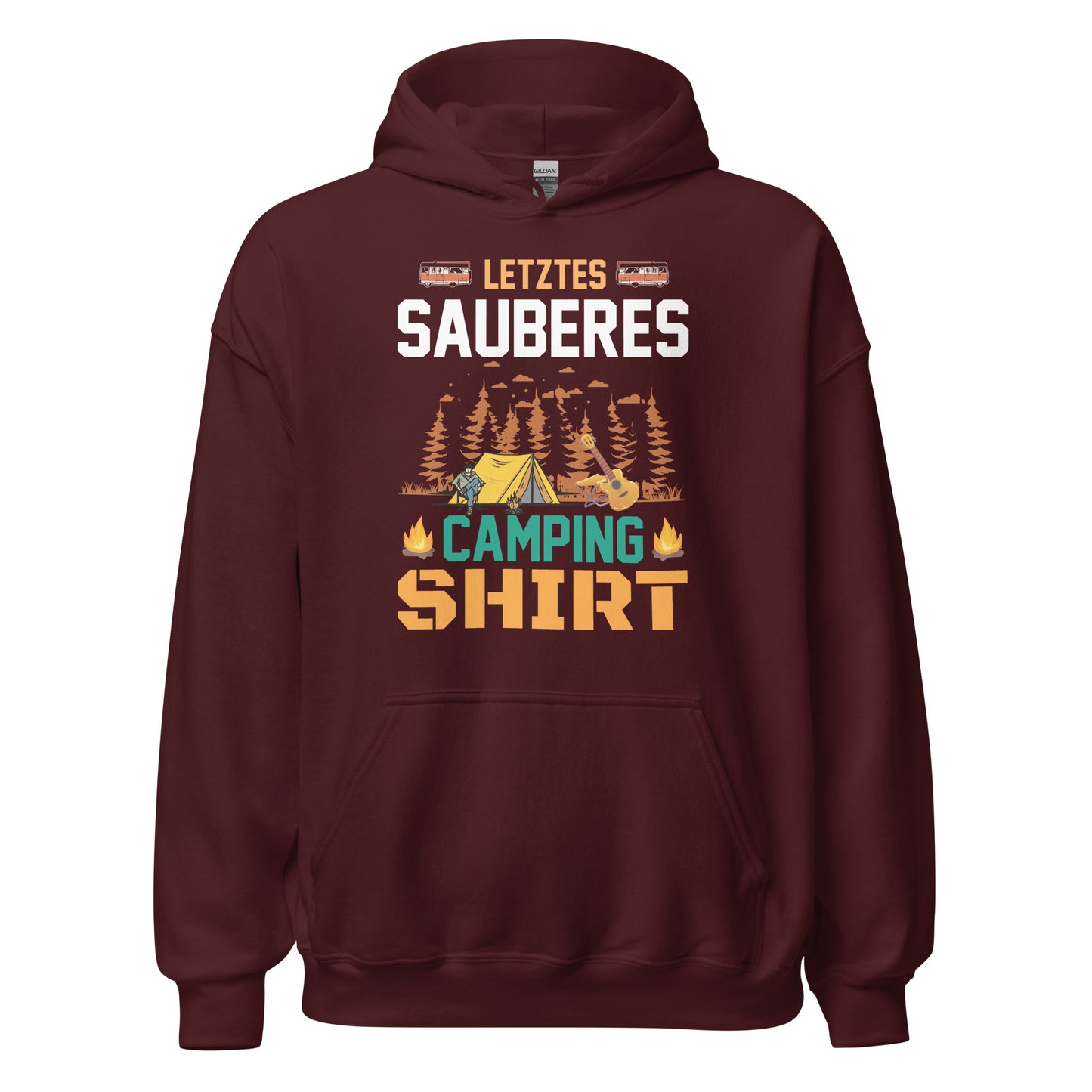 Letztes sauberes Camping Shirt Hoodie | Outdoor-Kapuzenpullover für Campingliebhaber