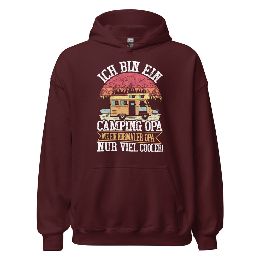 Camping Opa Hoodie | Cooler Kapuzenpullover für Outdoor-Fans