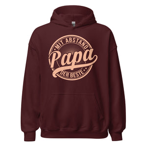 Mit Abstand der beste Papa Hoodie | Lustiger Spruch Kapuzenpullover