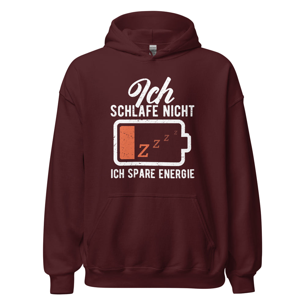 Lustiger Energiespar Hoodie - Ich schlafe nicht!