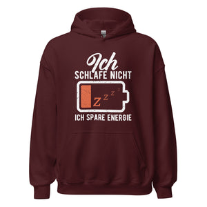 Lustiger Energiespar Hoodie - Ich schlafe nicht!