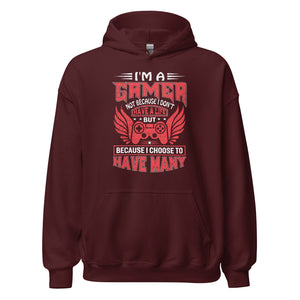 Cool Hoodie mit Spruch "I am a Gamer, and I have many Lifes!" für Gaming-Liebhaber