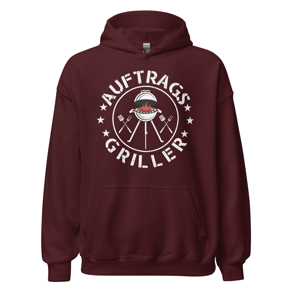 Auftrags-Grill-Kapuzenpullover | Spruch: "Der im Auftrag GRILLT!"