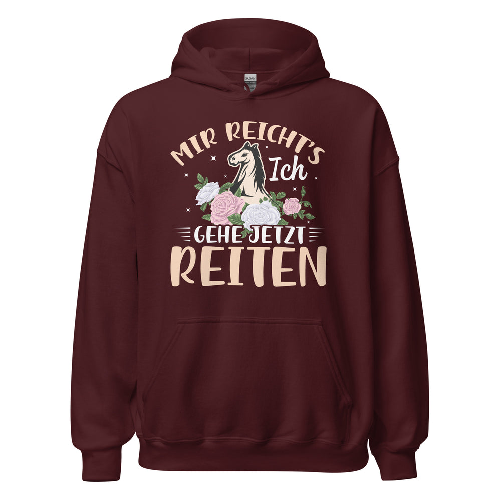 Entschlossen! Ich gehe jetzt reiten. Kapuzenpullover