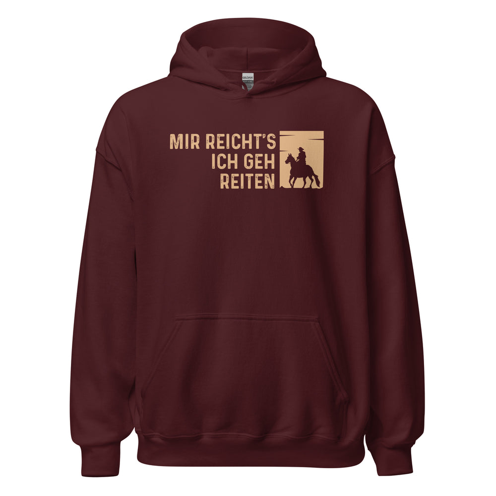 Entschlossen! Ich geh jetzt reiten. Kapuzenpullover