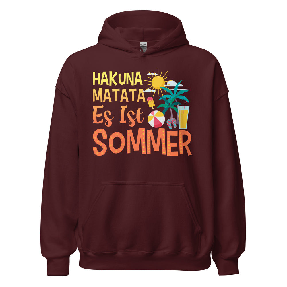 Hakuna Matata, Es ist SOMMER! Hoodie | Fröhlicher Kapuzenpullover