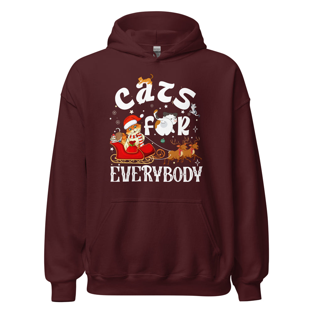 Cats for everybody Hoodie - Weihnachten Katzen Kapuzenpullover