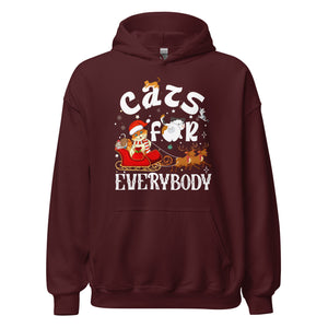 Cats for everybody Hoodie - Weihnachten Katzen Kapuzenpullover