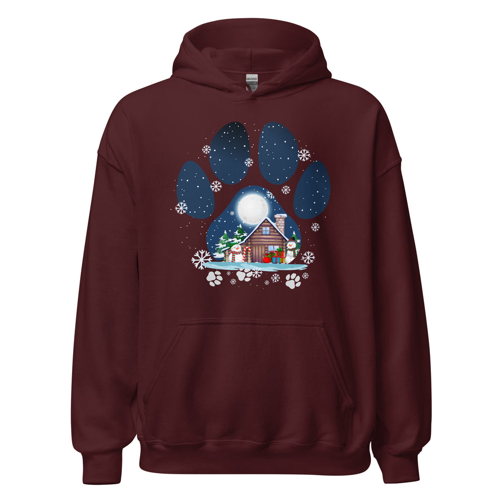 Christmas Paw Hoodie - Weihnachts Pfote Design Kapuzenpullover