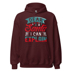 Dear Santa, I can explain Hoodie - Weihnachten Fun Kapuzenpullover