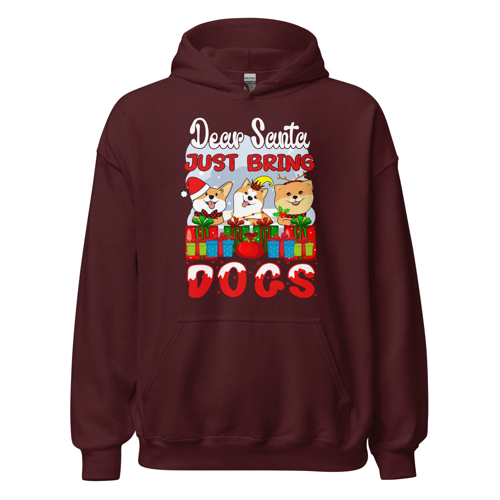 Dear Santa, Just bring Dogs! Hoodie - Weihnachten Hunde Kapuzenpullover