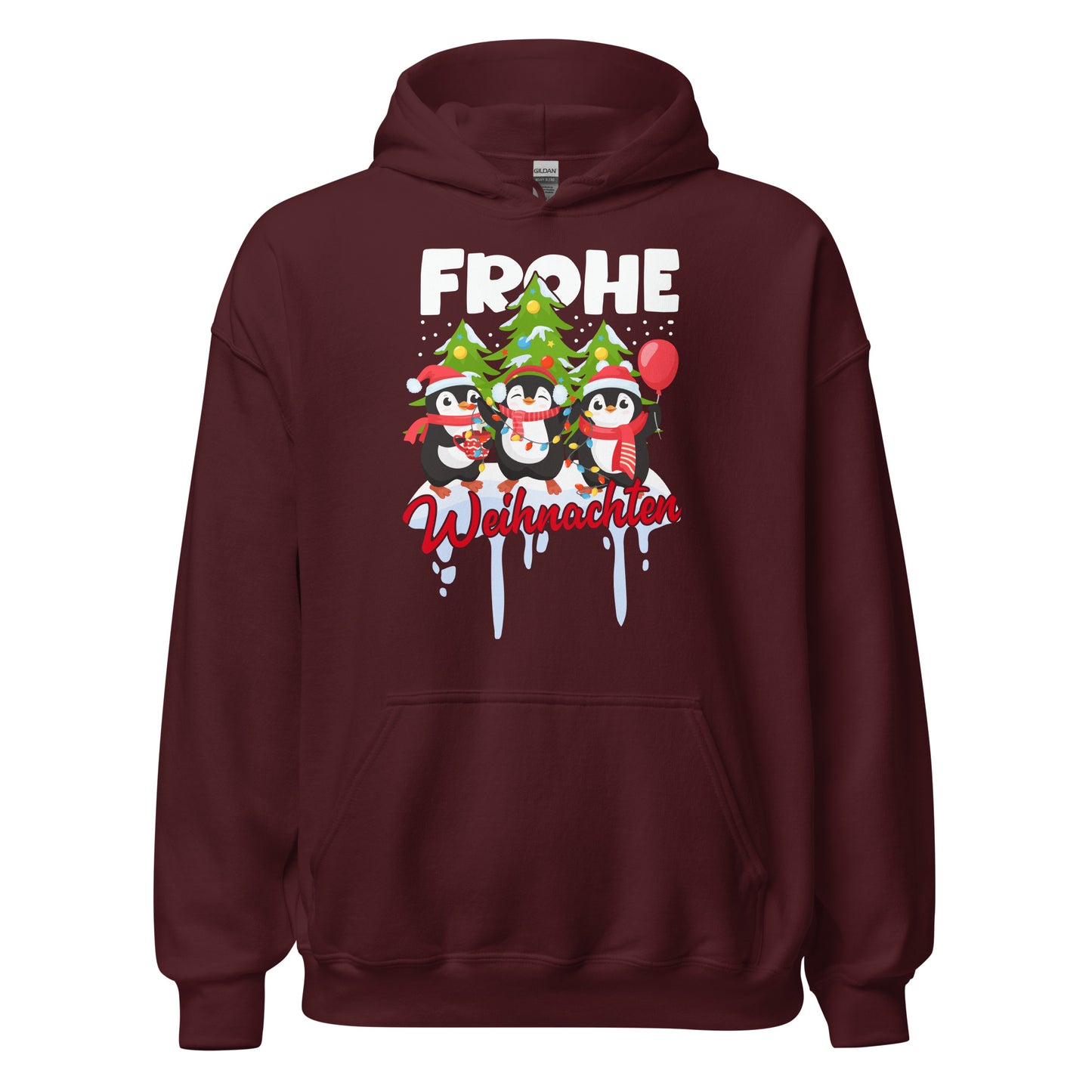 Frohe Weihnachten! Lustige Pinguine Hoodie - Festlicher Kapuzenpullover für fröhliche Tage