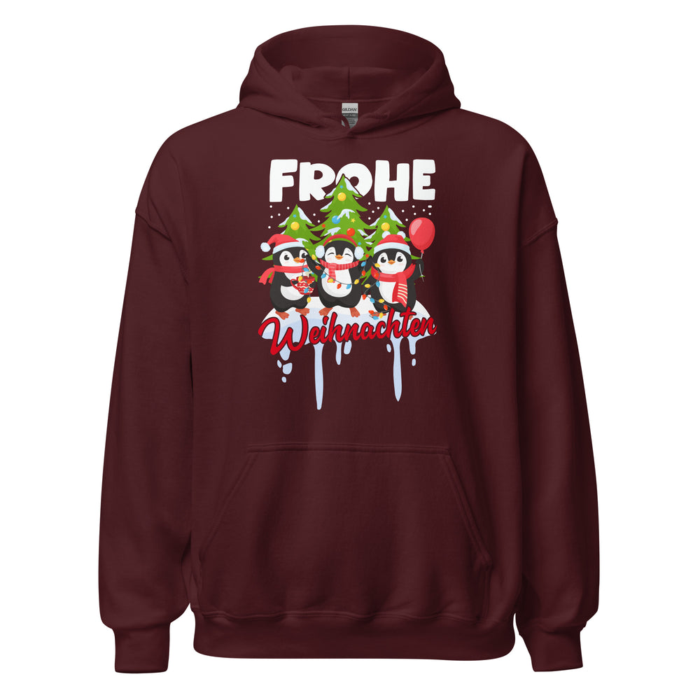 Frohe Weihnachten! Lustige Pinguine Hoodie - Festlicher Kapuzenpullover für fröhliche Tage
