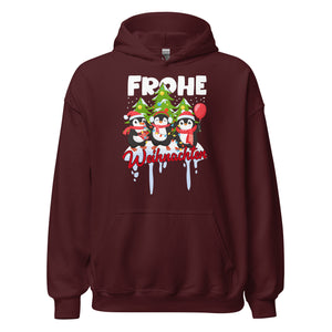Frohe Weihnachten! Lustige Pinguine Hoodie - Festlicher Kapuzenpullover für fröhliche Tage