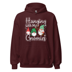 Hanging with my Gnomies Hoodie - Fun Weihnachten Christmas Kapuzenpullover