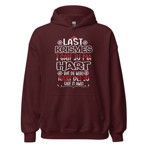 Funny Weihnachts-Hoodie: 'Last Christmas' Typo Edition