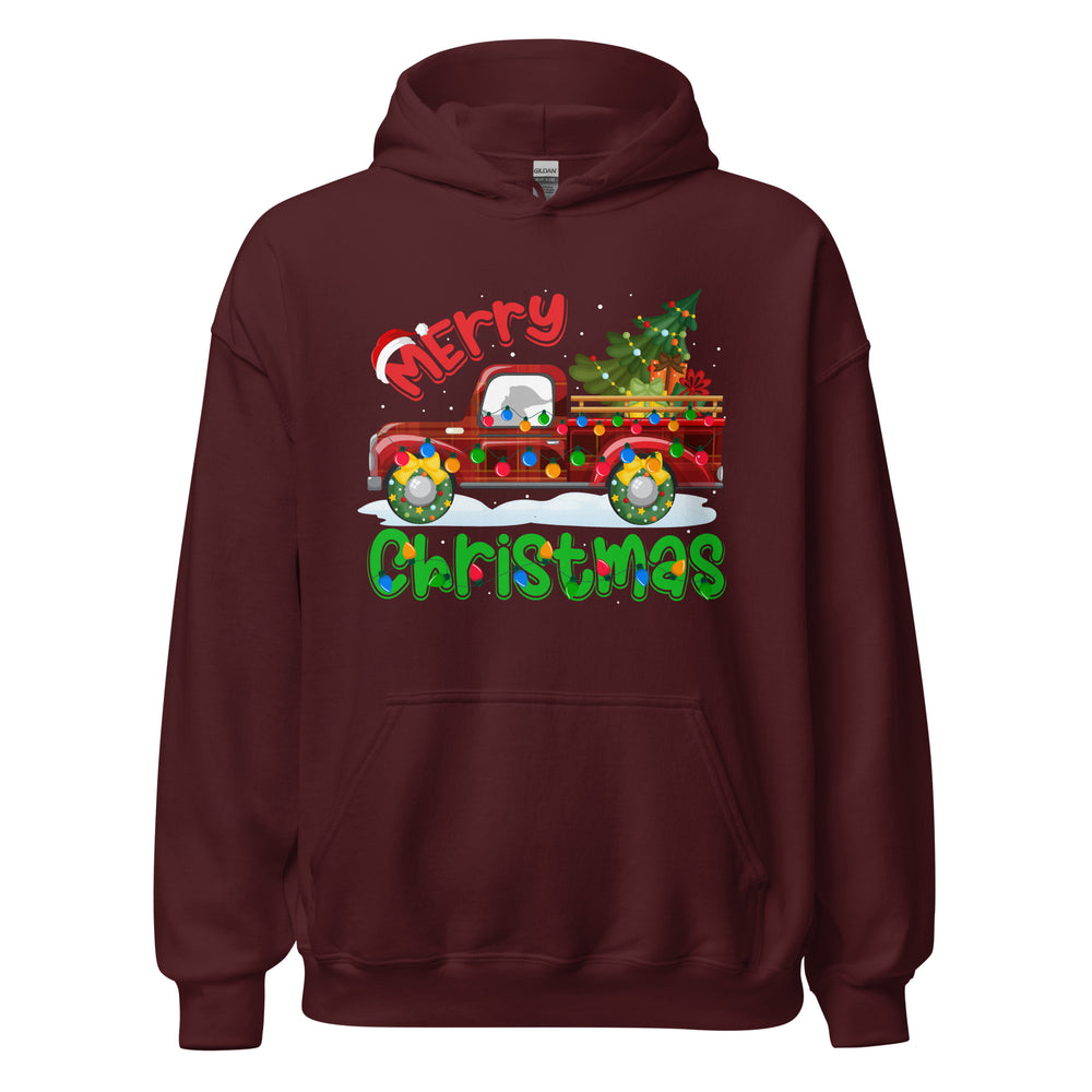 Merry Christmas Truck Hoodie - Festliche Weihnachtsfahrt in Stil