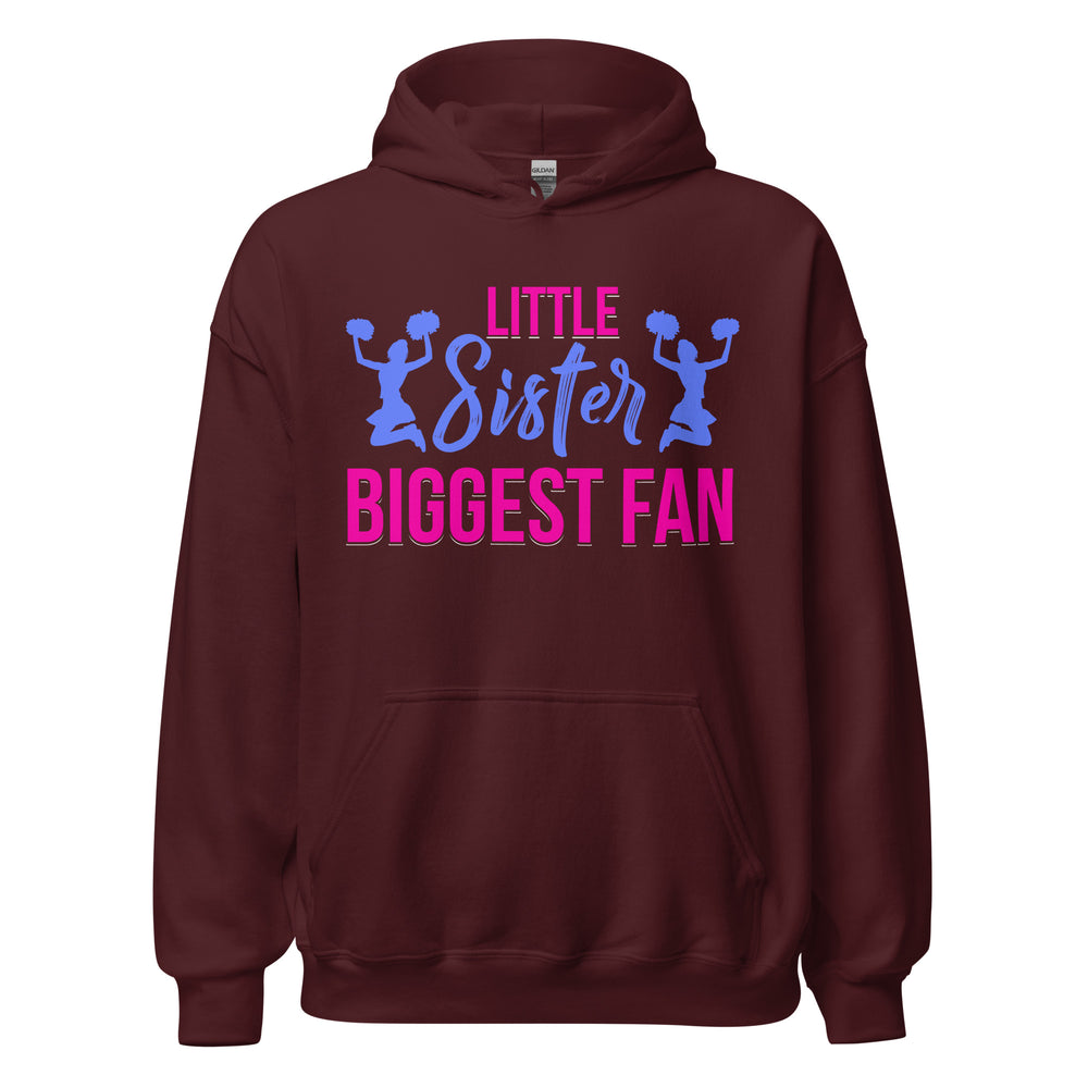 Hoodie mit Herz: Little Sister, Biggest Fan! Cheerleader Fun