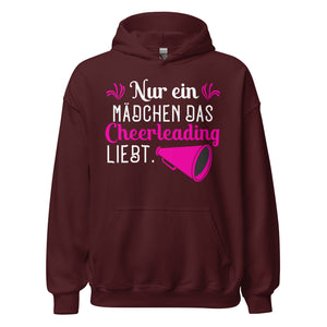 Hoodie mit Statement: Nur ein Mädchen, das Cheerleading LIEBT! Stylish und stark.