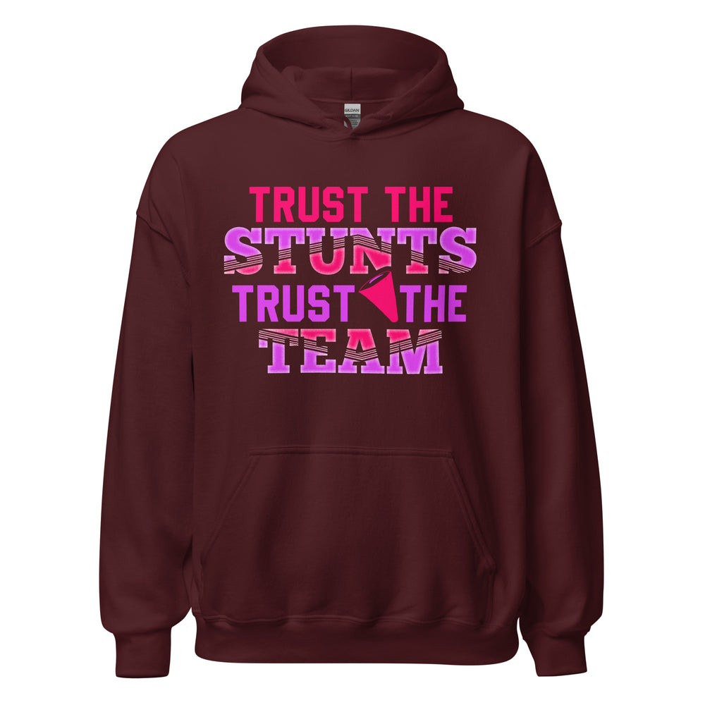 Hoodie mit Motiv: Vertraue den STUNTS, Vertraue dem TEAM! Cheerleader Style