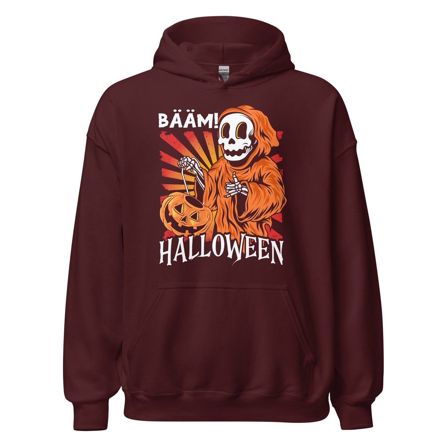 Halloween Hoodie: Halloween Face - Bääm! Gruselig-cooler Kapuzenpullover