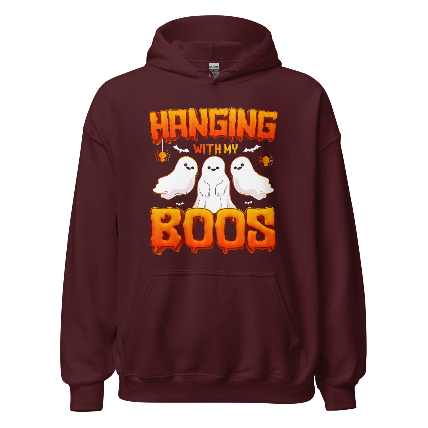 Halloween Hoodie: Hanging with my BOOS - Gespenstischer Kapuzenpullover für unheimlichen Spaß