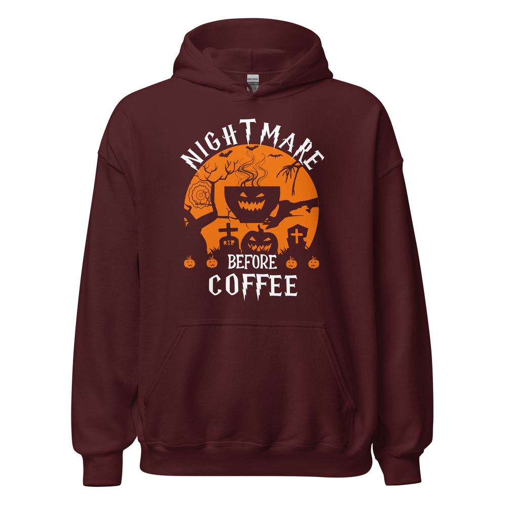 Nightmare BEFORE Coffee - Lustiger Halloween-Pullover für Kaffeeliebhaber
