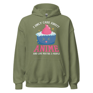 I only care about Anime! Hoodie | Stylischer Kapuzenpullover für Anime-Liebhaber