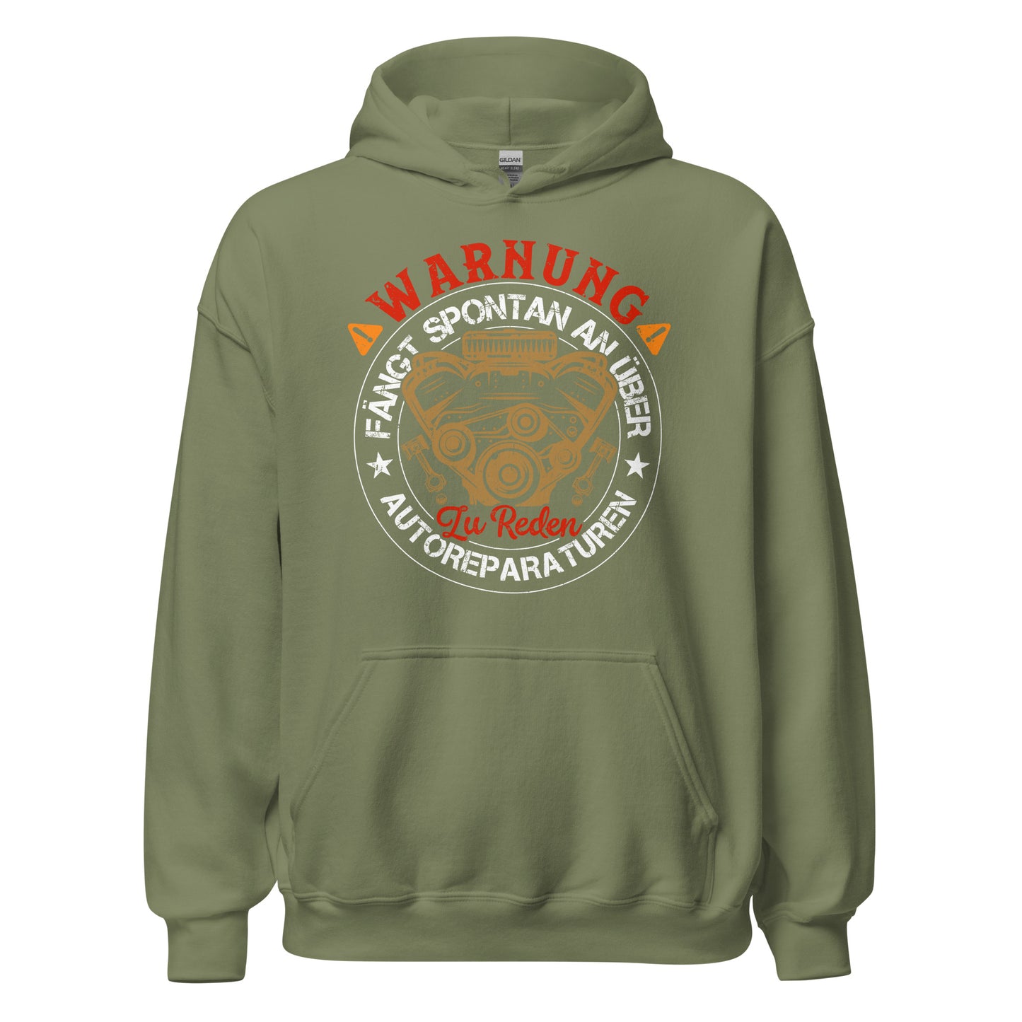 Warnung, spricht einfach so über Autoreparaturen Hoodie | Stylischer Kapuzenpullover für Autoliebhaber