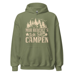 Mir reichts, ich geh Campen Hoodie | Outdoor-Kapuzenpullover für Abenteurer