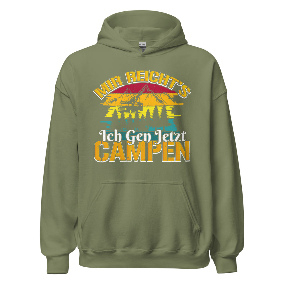 Mir reichts! Ich geh jetzt Campen Hoodie | Outdoor-Kapuzenpullover für Abenteurer